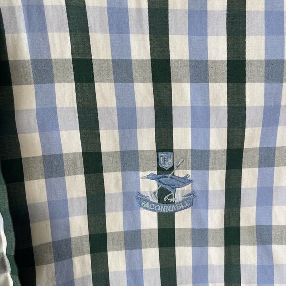 Faconnable Men’s Classic Sport Button Front Long Sleeve Shirt Large L- EUC - Picture 4 of 5